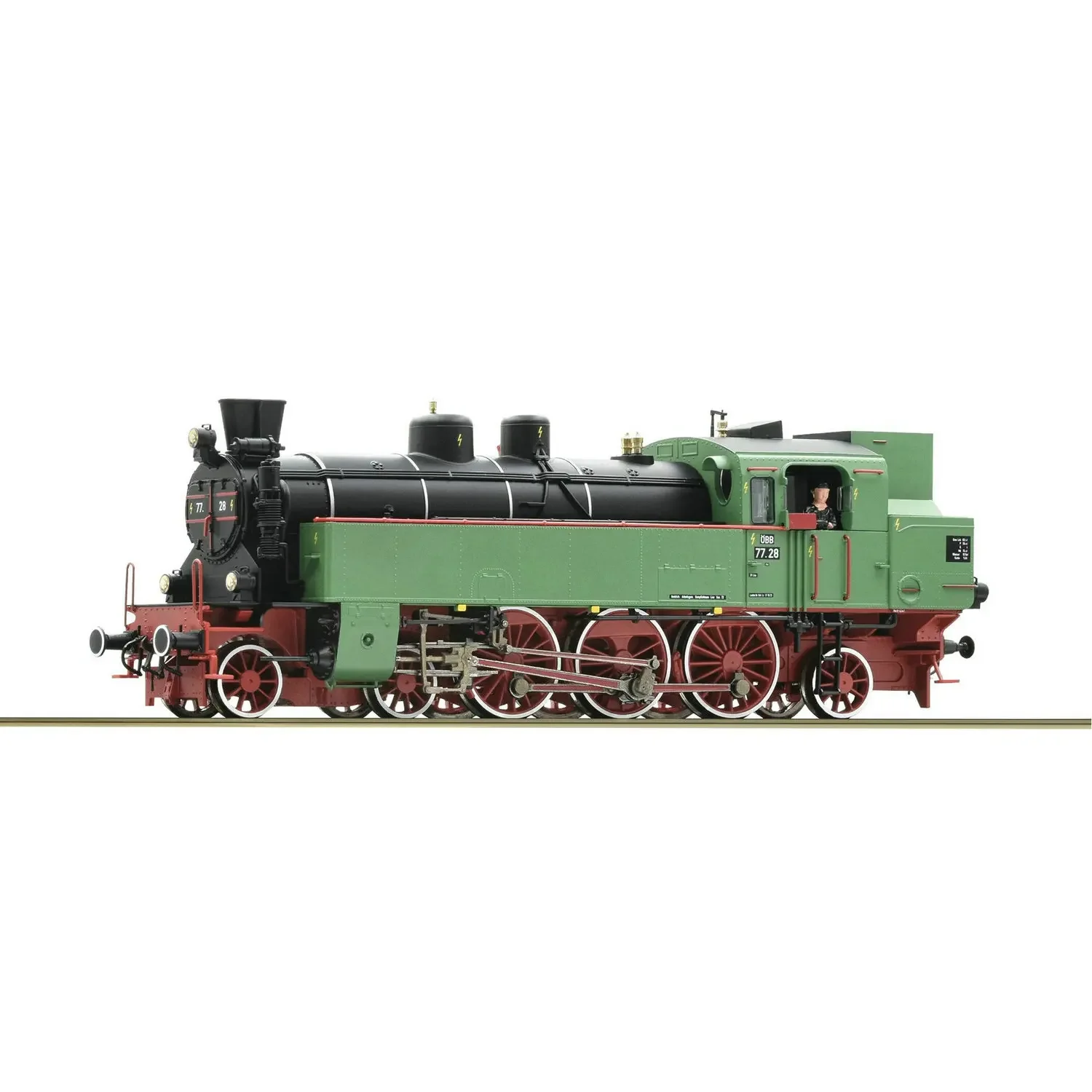 ROCO HO Type 1/87 Train Model 70084 OBB Fourth Generation RH77 DCC Digital Sound Steam Classic Rail Car Toy