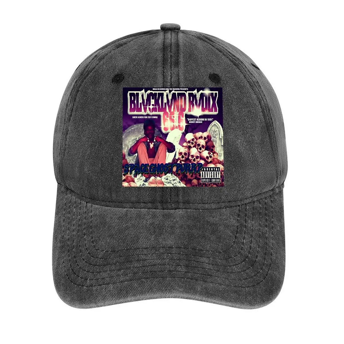 

Blackland Prvdx Spaceghostpurp album - inspired graphic for a music - or themed - identity design Washed Baseball Cap