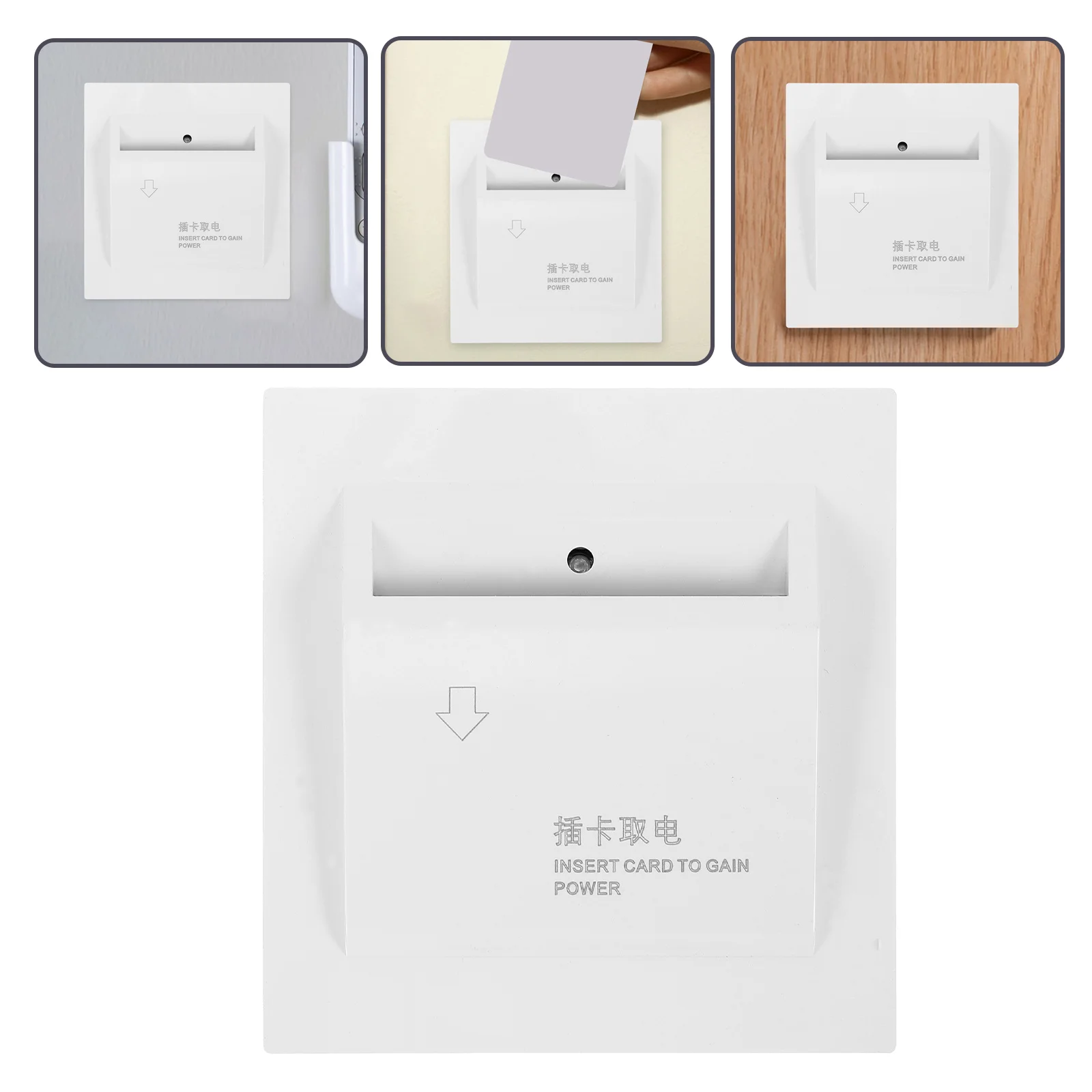 

1pcs Switch Panel Energy Saving Power Key Card Sensor For Room Wall Reader Electricity Recognition Panel