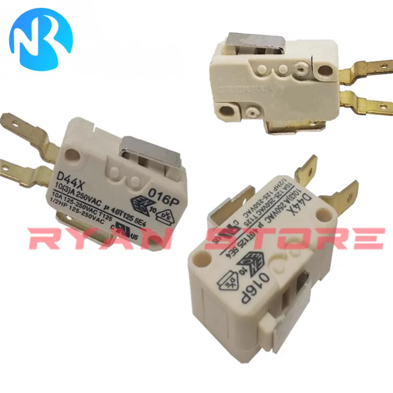 2Pcs 100% New D44X Normally Closed large Micro limit Touch Switch CD44Y 10A 125 - 250VAC D44 2/3Pin