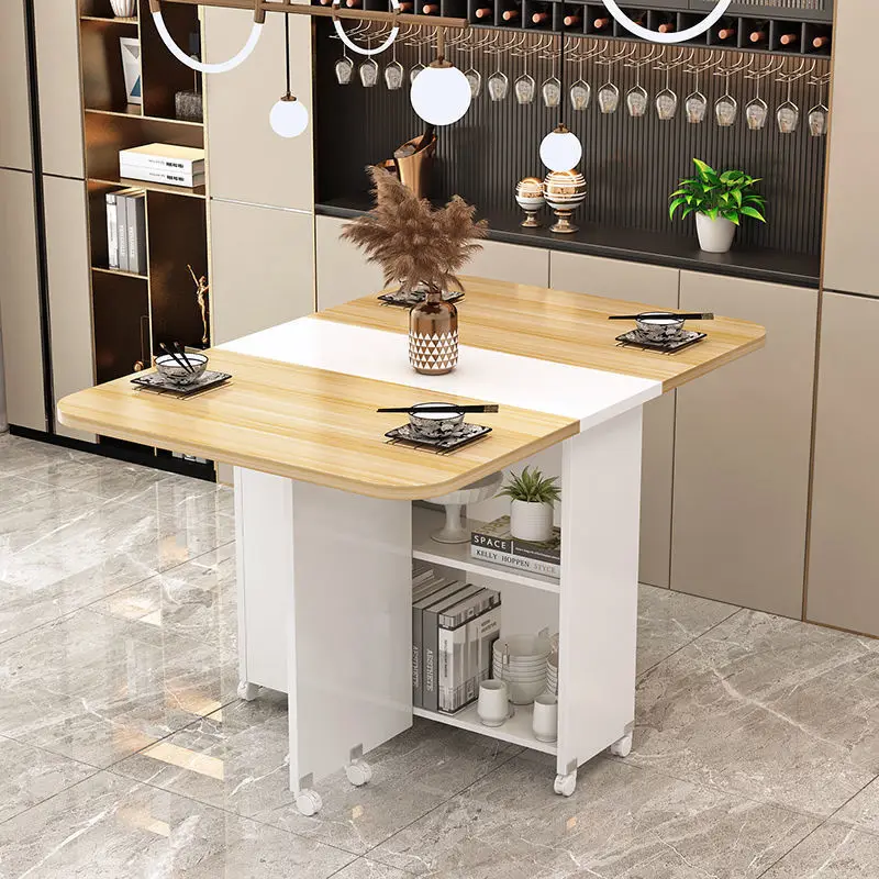 

Folding dining table, household small apartment, rectangular, simple small table