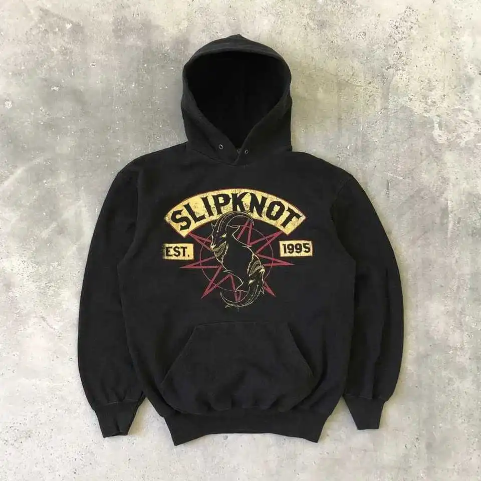 

Slipknot Slipknot Hooded Fleece Heavy Metal Rock Band Oversize American Street Men's and Women's Cotton Jacket Coat