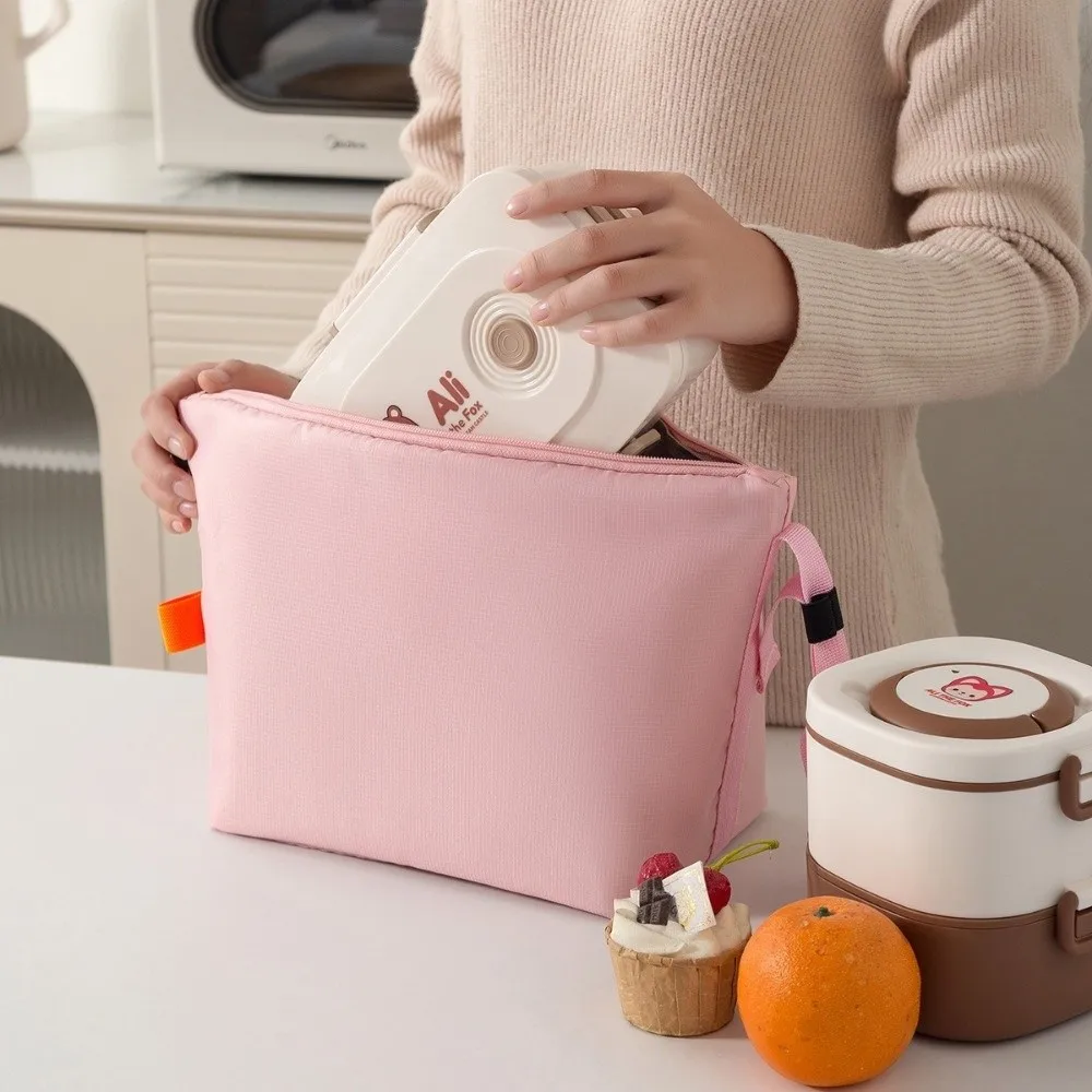 

Утолщенная изолированная сумка для обеда, большая вместительная сумка из ткани Оксфорд для хранения еды, термостойкая водонепроницаемая сумка для хранения
