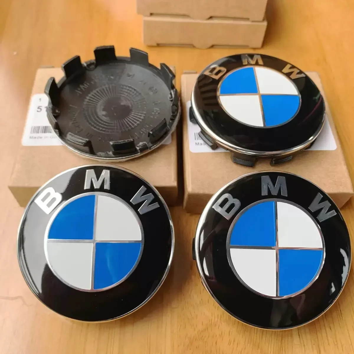 Couvercle central de moyeu de roue automobile, 4 pièces, 68MM 56MM, adapté à la BMW G20 X5 E39 G30 G11 F15 E46 E60 E90 E90 G21, Badge de Modification