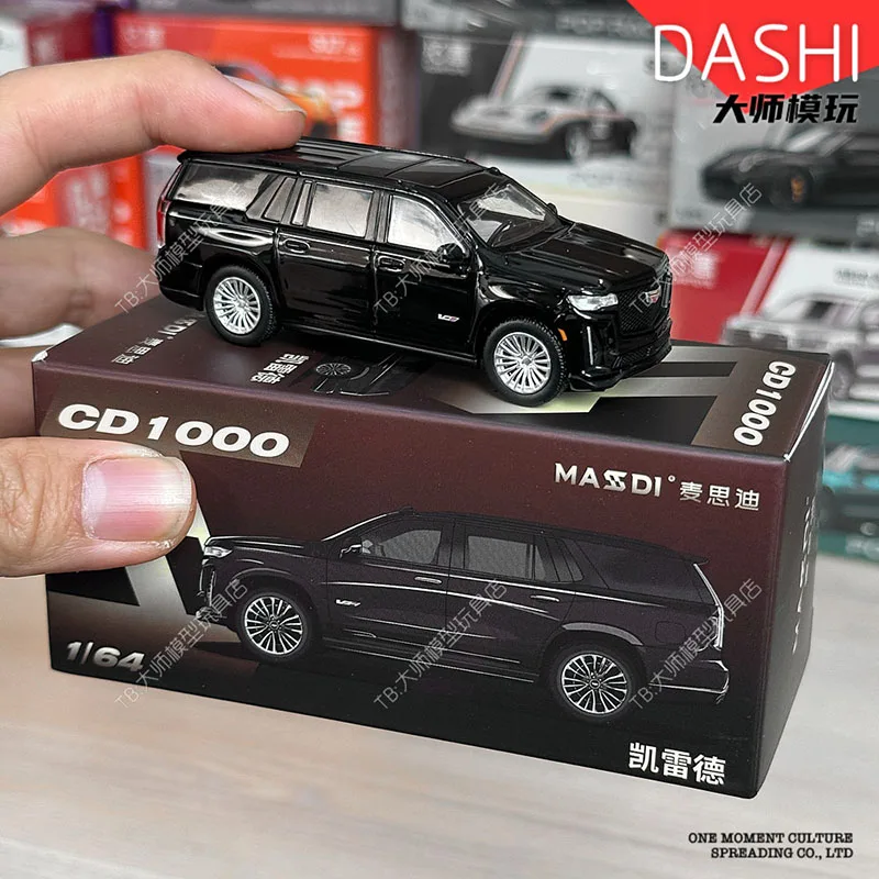 MASDI 1/64 scale Alloy car model CD1000#  Escalade  &  CVL1000#  Suburban  SUV model black