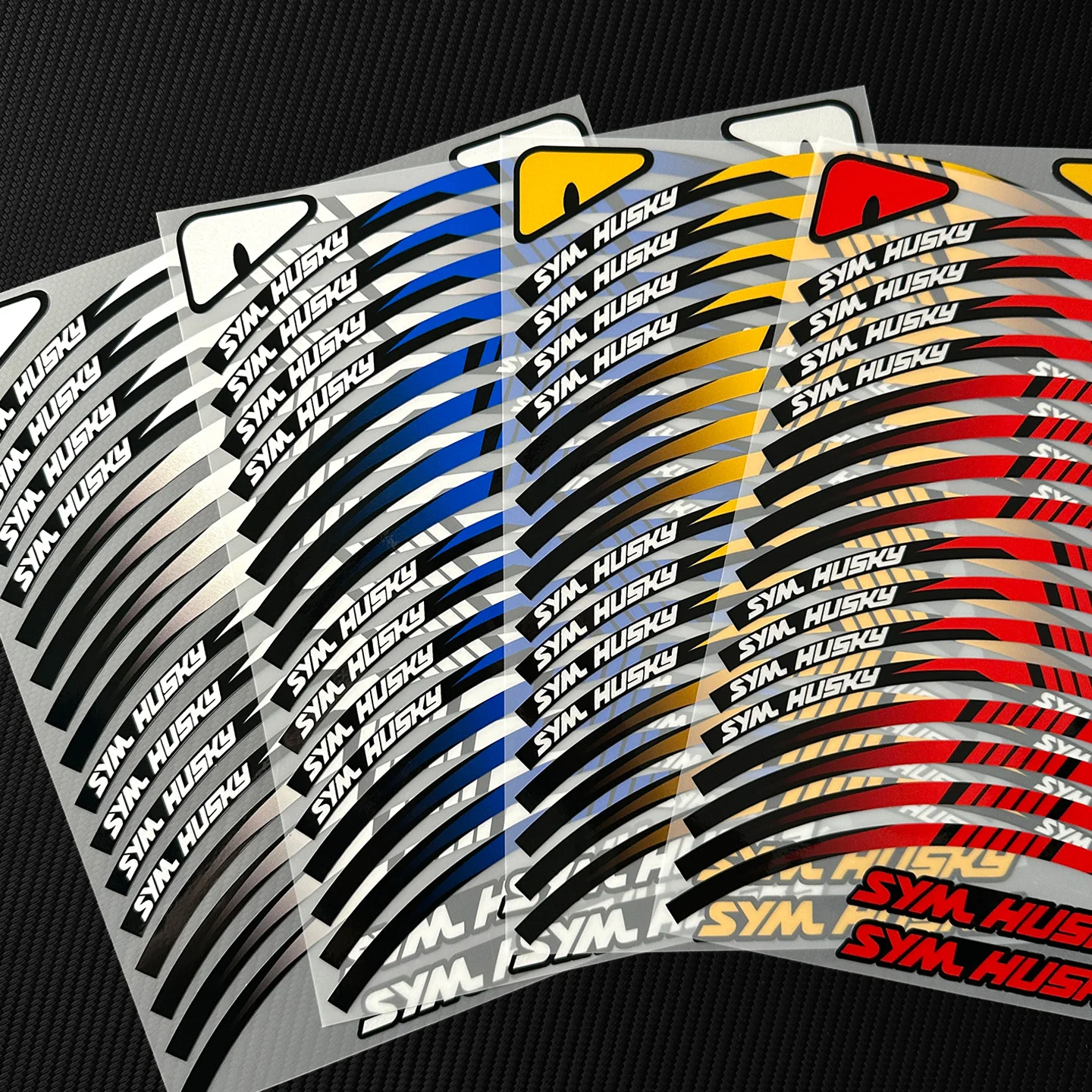 For SYM HUSKY ADV 150 200 ADX125 Reflective Motorcycle Wheel Hub Sticker Moto Adventure Scooter 13
