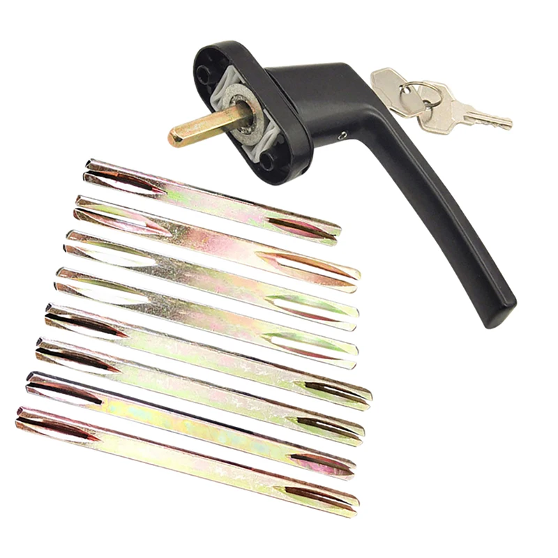 Spare Parts for Doors: 1Pcs Galvanised Axis Spindles, Square Door Lock & Window Handles