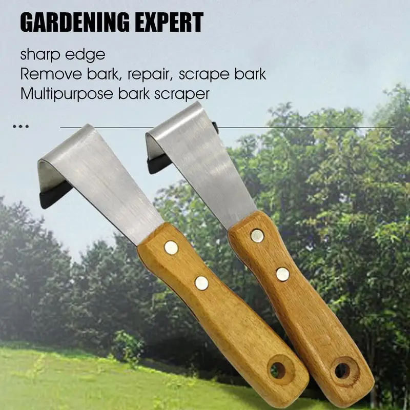 Tree Bark Removal Tool Fruit Tree Bark Manual Stripping Tool Multifunctional Bark Shaving Tool For Patio Park Woodworking Garden