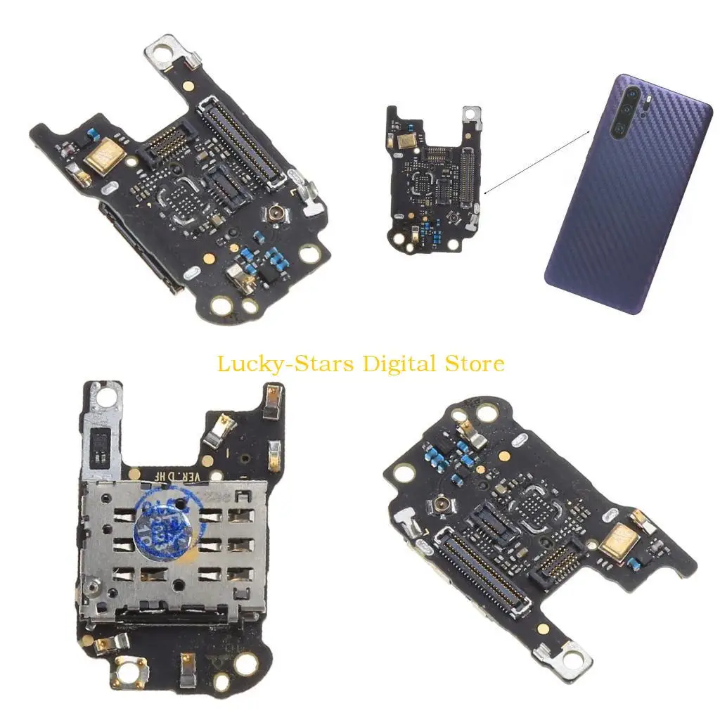 

T3EE Phone Card Reader Holder Conecction Board with Microphone for P30 Replacement Part Repairing Accessories