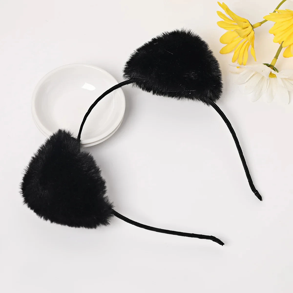 Cat Ears Headband for Women Cartoon Plush Hair Band Anime Cosplay Cute Face Wash Hairband Headware Girls Hair Accessories