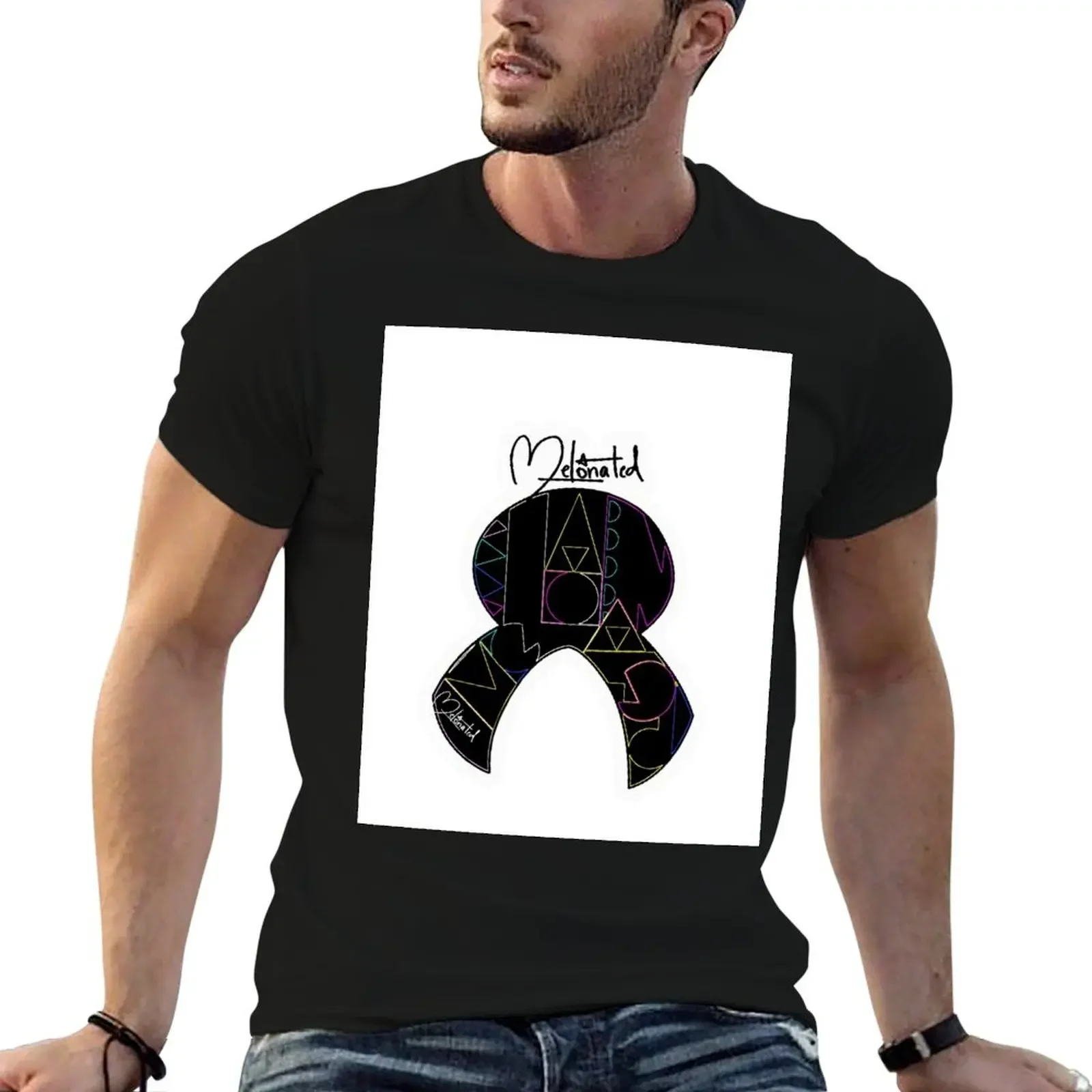 MELANATED MELON T-Shirt vintage anime shirt custom shirt new edition mens graphic t-shirts hip hop