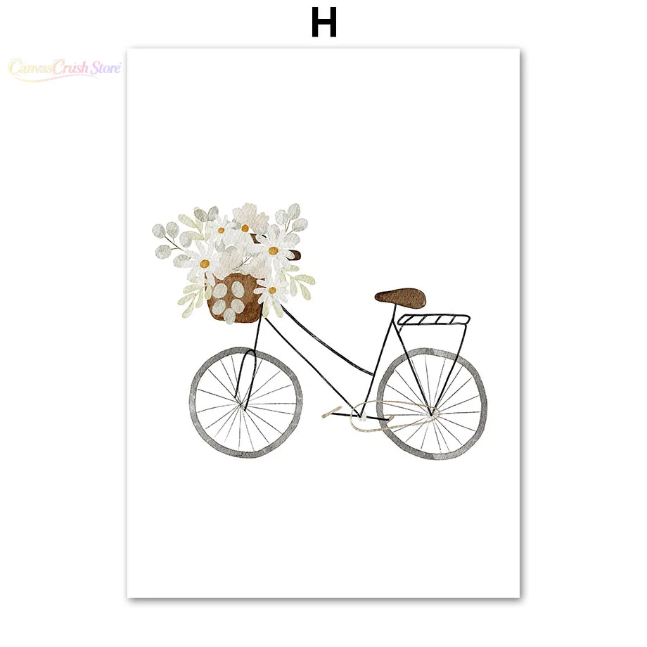 Boho Space Rocket Bear Rabbit Hedgehog Bee Flowers Nursery Posters Wall Art Print Canvas Painting Baby Kids Room Home 2026