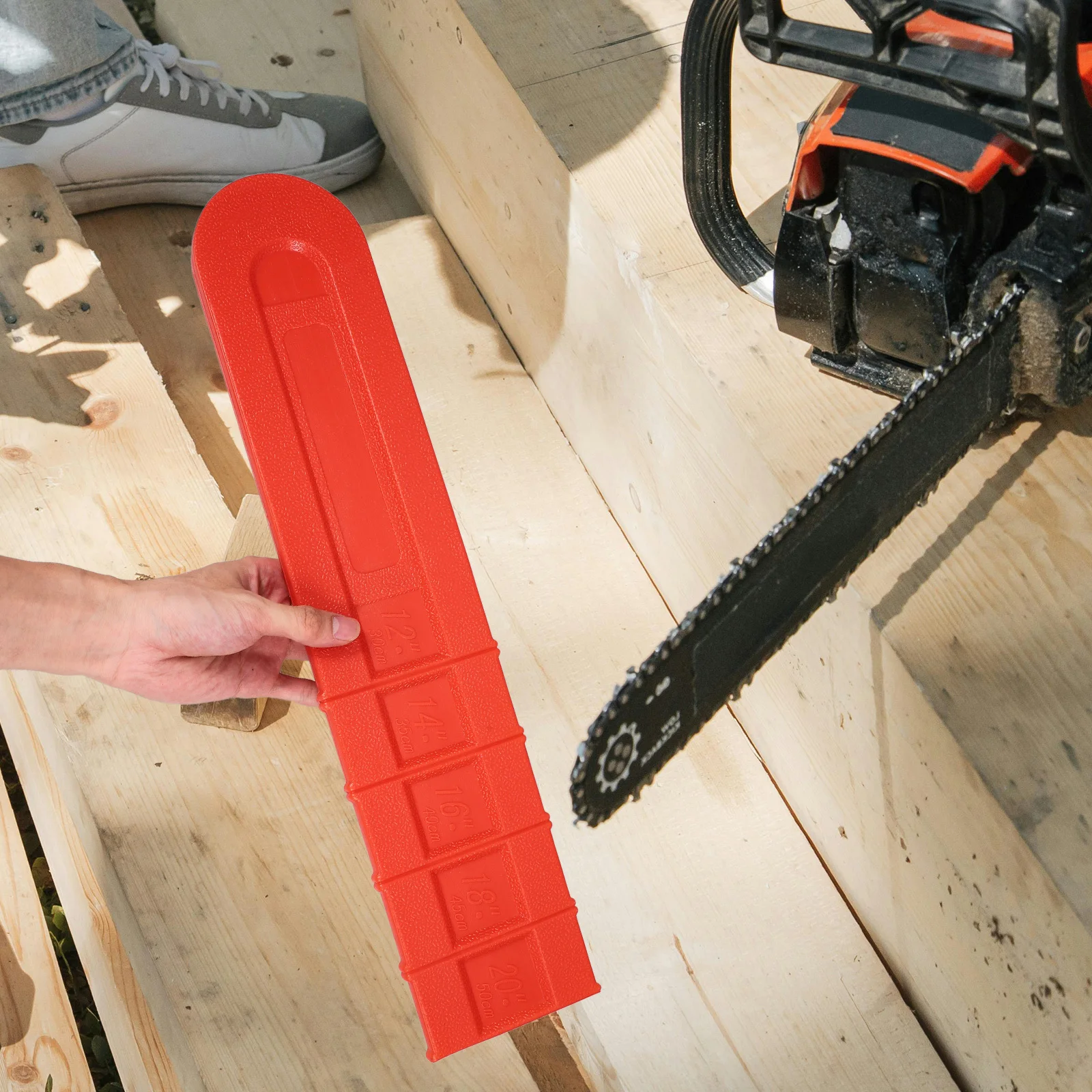 2 قطعة غطاء شريط المنشار سلسلة المنشار Scabbard الحرس واقية كم أجزاء بلاستيكية المضادة للخدش إكسسوارات الحديقة استبدال