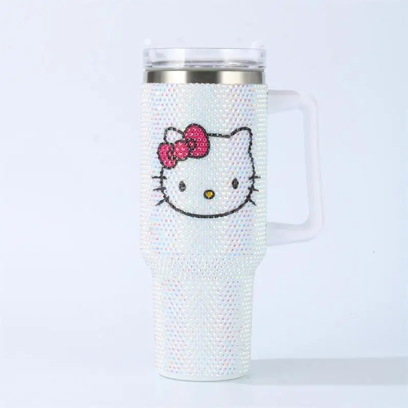 

Милая чашка с температурой «Hello Kitty» для ухода за собой, автомобильная кружка, высокая емкость, красивая чашка для воды, мультяшная портативная модная подарок на открытом воздухе