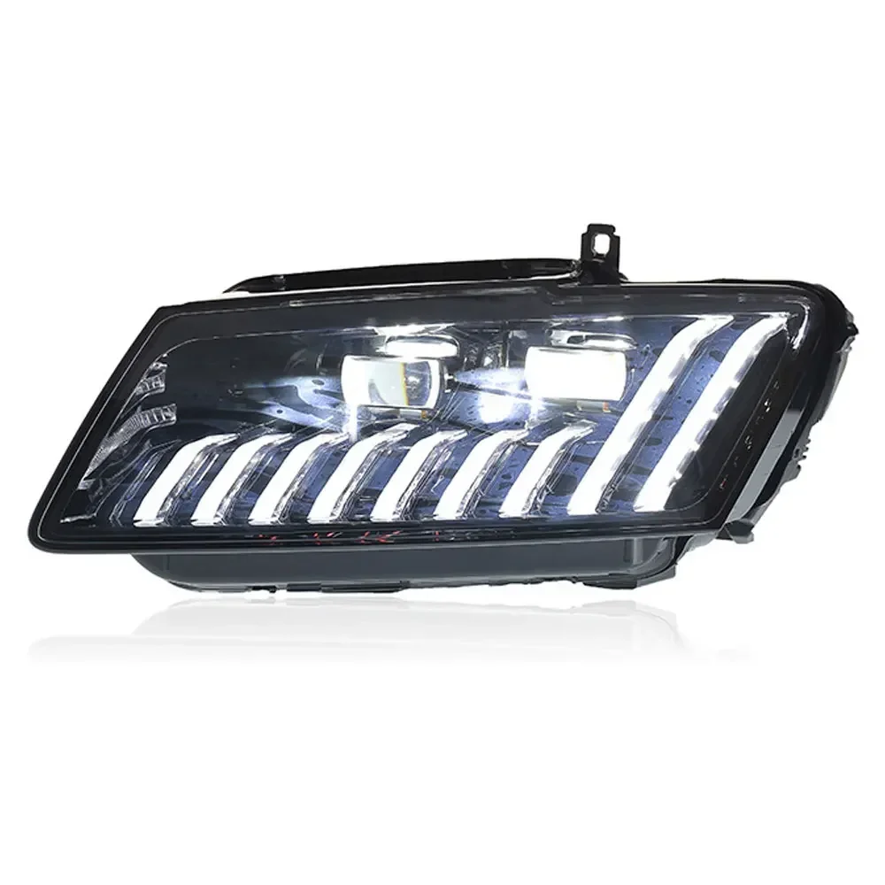 Auto Led Scheinwerfer Montage Für Audi Q5 2008-2018 Zubehör Front Lichter LED DRL Moving Blinker Scheinwerfer Stecker und Spielen