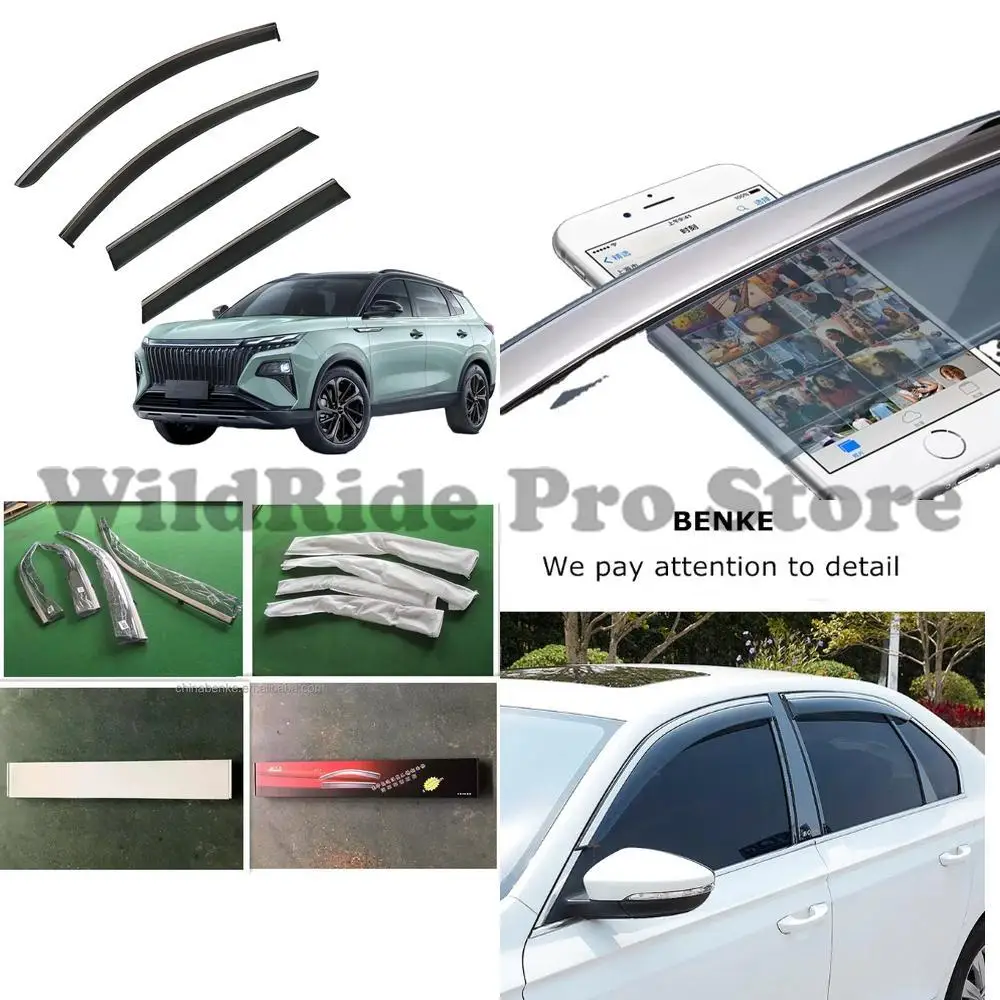

1 set 4pcs car wind deflector 2022 Dongfeng Fengshen Haoji custom car windscreen rain guard