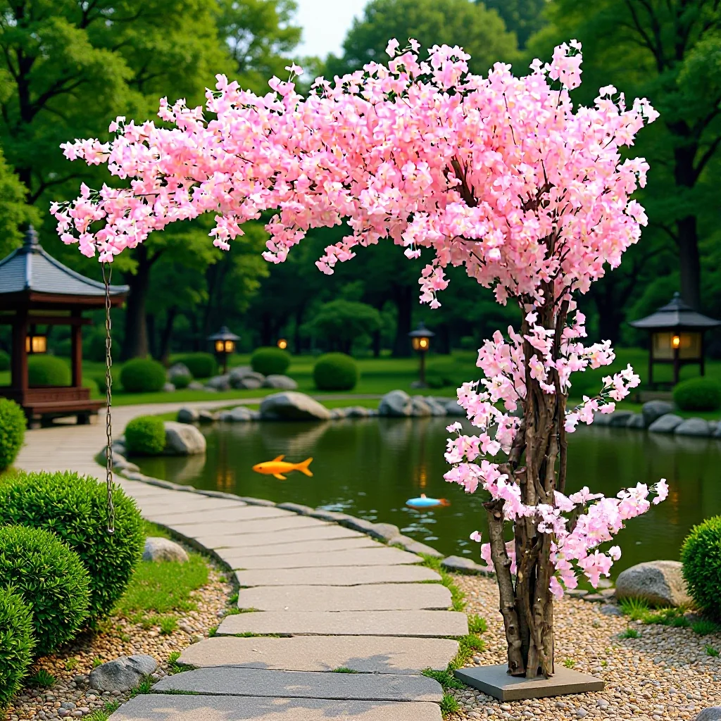 

Wedding simulation tree fake tree wedding layout floor simulation green plant cherry tree decoration living room silk flower