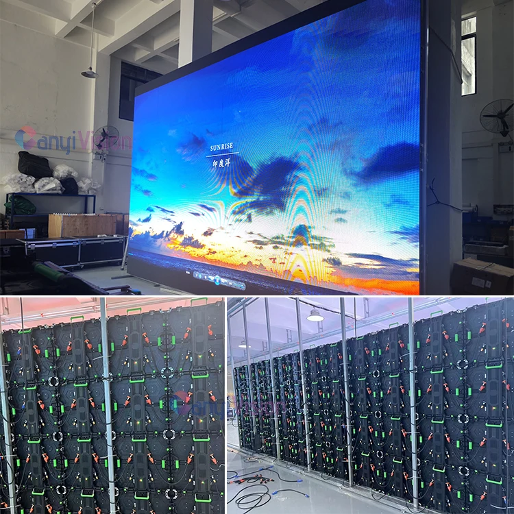 شاشة LED P3.91 500x500mm شاشة لوحة خارجية مع معالج فيديو شاشة مقاومة للماء تأجير شاشة المرحلة