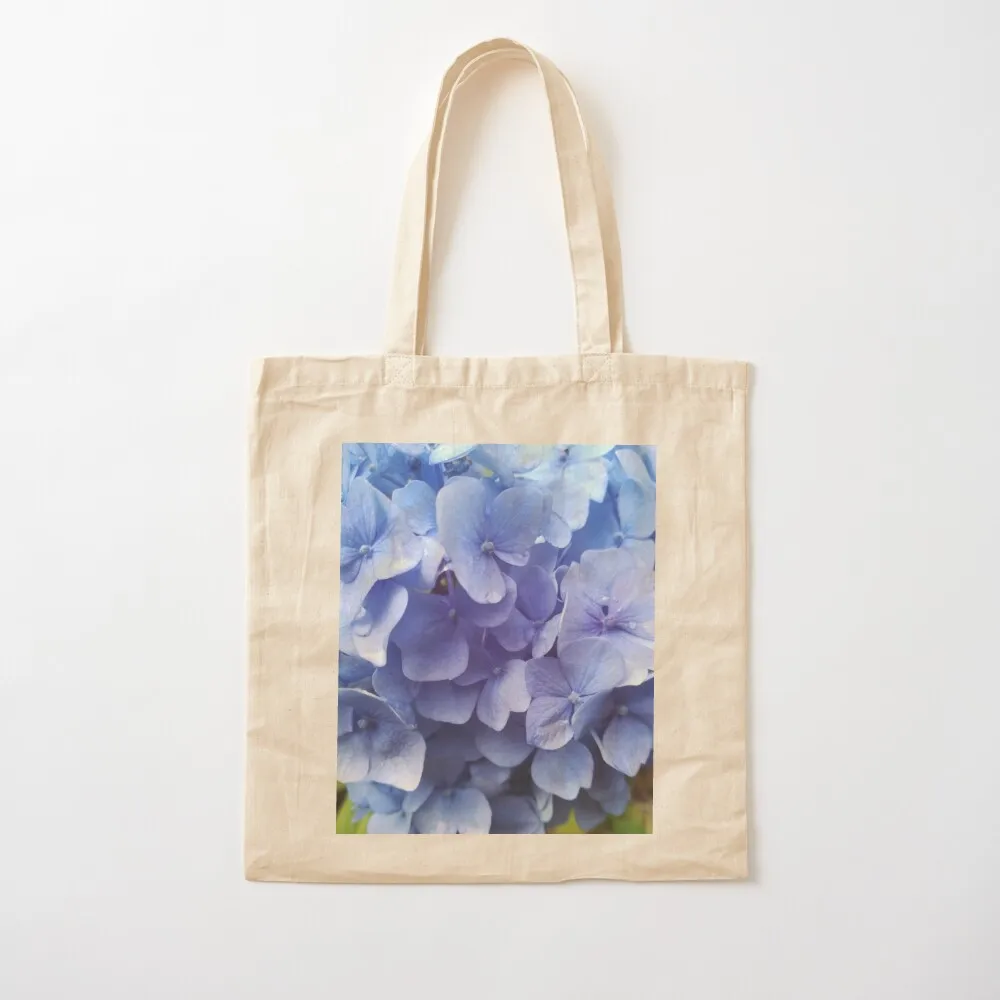 

Blue hydrangea photograph Tote Bag custom canvas bag tote bag tote canvas