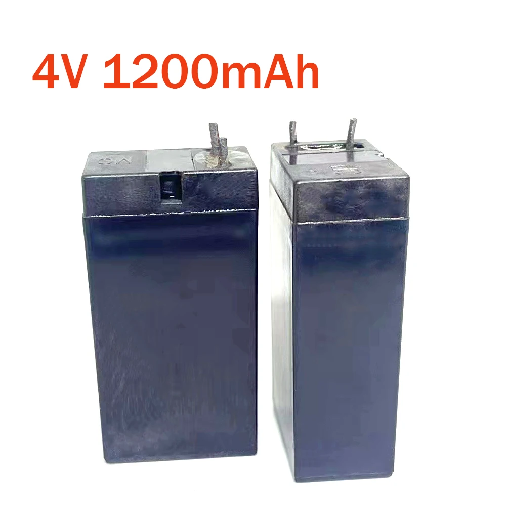 4V Lead Acid Battery 1200mAh Rechargeable Mosquito Bat Batteries LED Lamp Headlights Flashlight High Capacity Rechargeable Batte