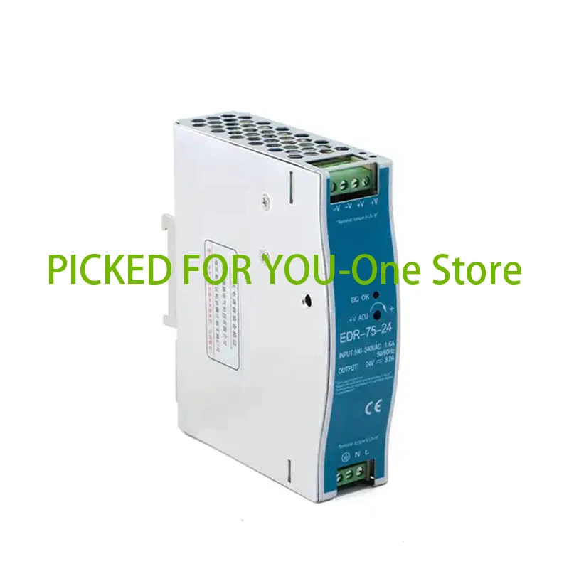 

Original Brand New EDR-75 Series 12V 24V 48V DC 75w Single Output Industrial DIN RAIL Power Supply