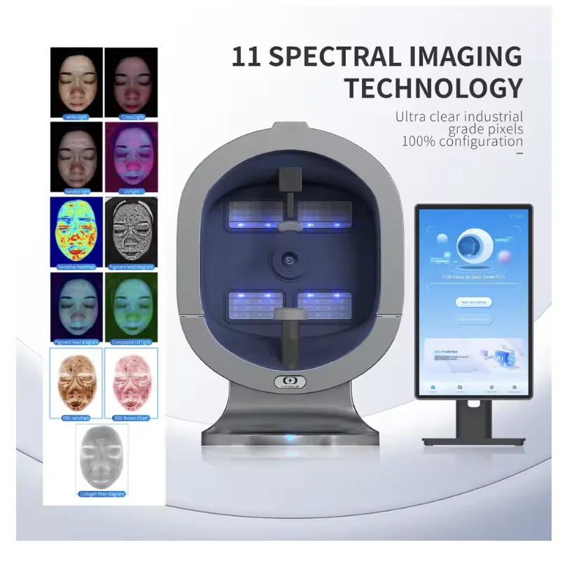 

Интеллектуальный анализатор кожи X5/X5 Pro с ИИ, глубокий анализ состояния кожи лица, тест на волосяные фолликулы, увеличитель для анализа кожи