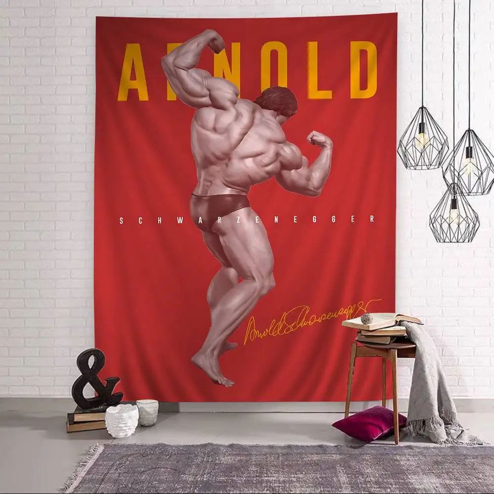 Arnold Schwarzenegger Muscular Man Hanging Bohemian Tapestry Bohemian Wall Tapestries Mandala Cheap Hippie Wall Hanging