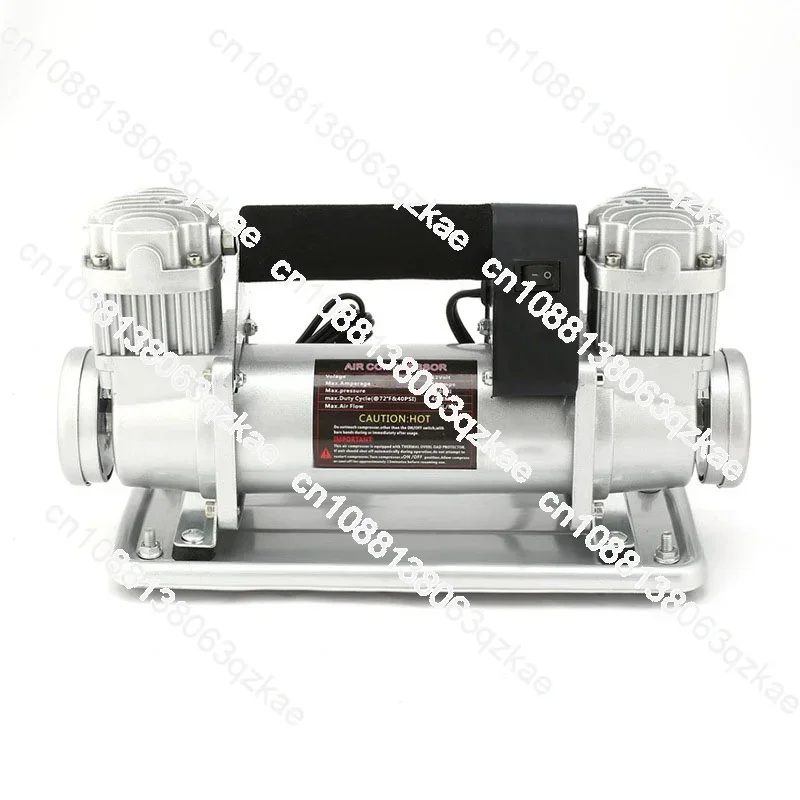 High-power Car Air Pump Double-cylinder All-metal Fast Off-road Play Sand Pump High-pressure 480W Air Compressor