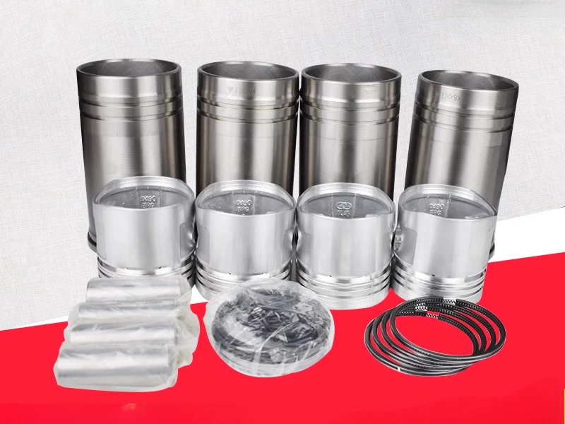 Forklift four matching cylinder liner assembly six piston ring Xinchai engine with Hangzhou Heli