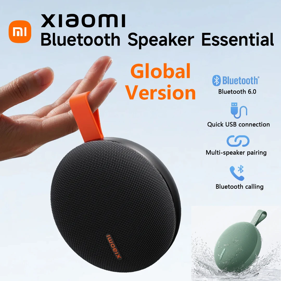 

Глобальная версия Bluetooth-колонки Xiaomi Essential: портативная беспроводная стереосистема для музыки и звонков, 1000 мАч, водонепроницаемость IP66
