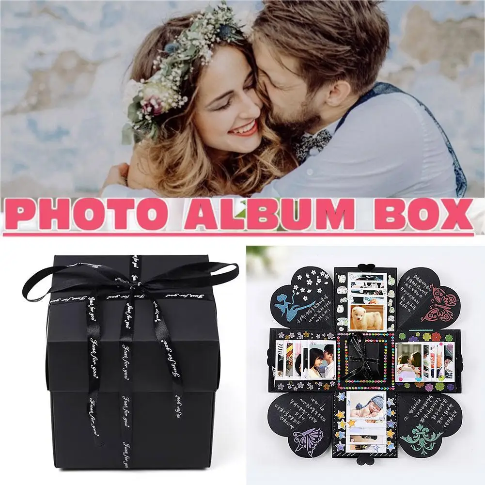 Surprised DIY Pleasantly Photo Album Gift Box Storage Romantic Day Surprise Valentine's Creative Gifts Couple Box Box Gift Y6C3