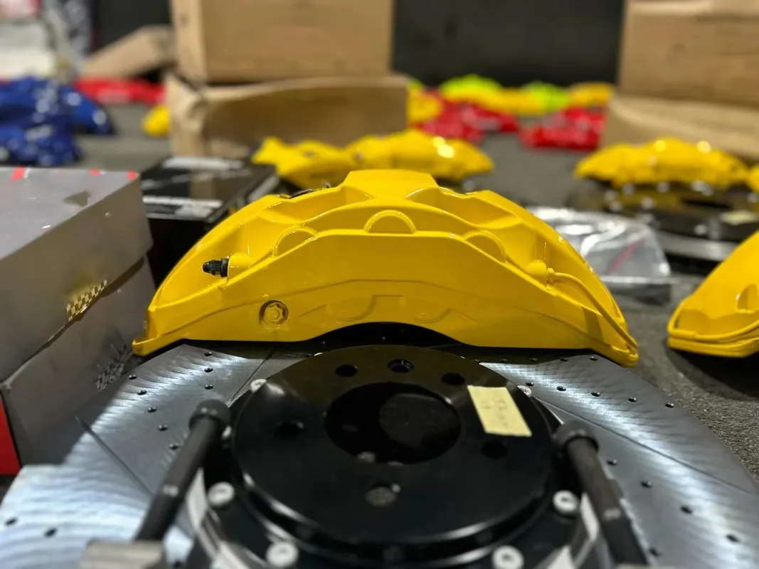 

New Energy Vehicle Parts & Accessories Front 10 Pot Caliper Big Brake Kit Rear 4 Piston Disc Rotor Integrated Electronic Brake