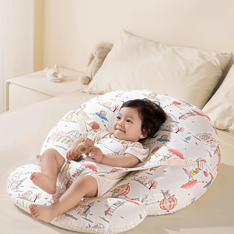 142 Newborn Nursing Wedge Pillow - Anti-Reflux Feeding Cushion, Sleep Positioner for Babies, Supportive Feeding Pillow.