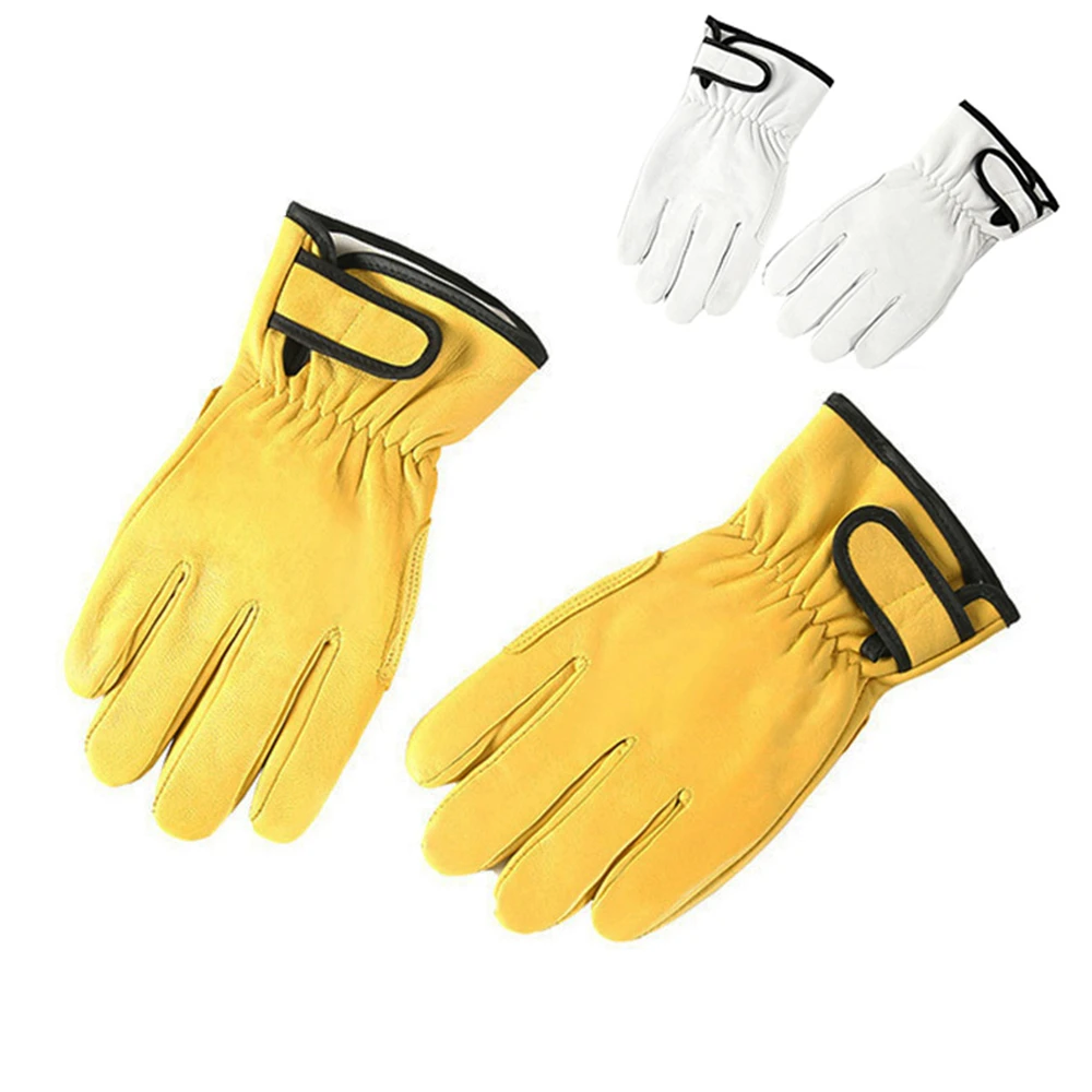 Work Gloves Wear-resistant for Sheepskin leather workers and work welding safety protection garden sports motorcycle driver