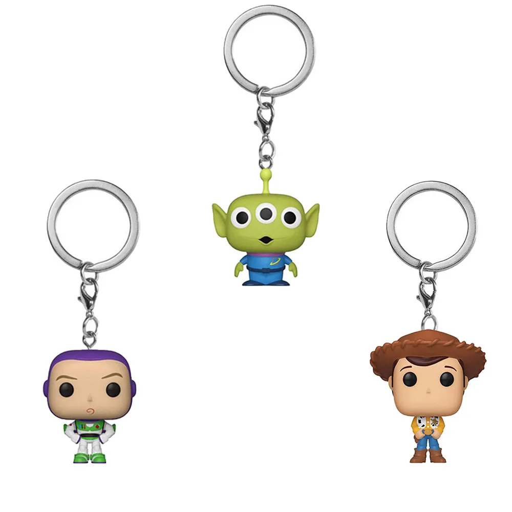 Toy Story Slinky Dog Woody Buzz Lightyear الغريبة المفاتيح عمل الشكل جمع نموذج لعب للأطفال هدية