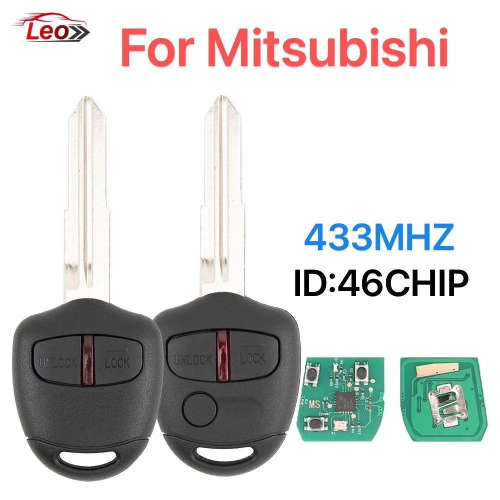 

Leo remote car key For Mitsubishi Outlander ASX Lancer Triton Lama Pajero MIT8 433MHZ 46CHIP