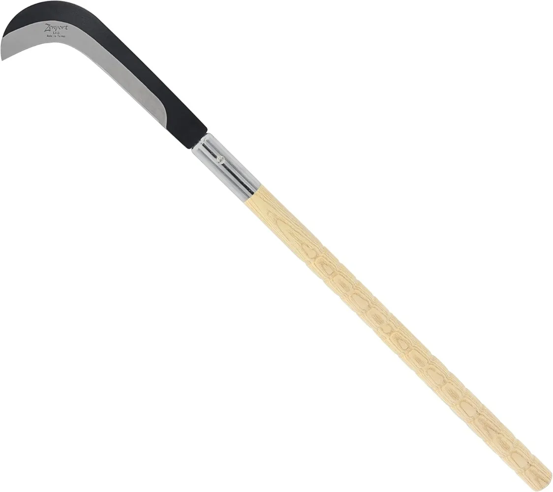 

Zenport K318-12PK of Sickles, 30.5-inch (77.5cm) Length, Long Wood Handle, Curved Sickle Blade, 12-Pack