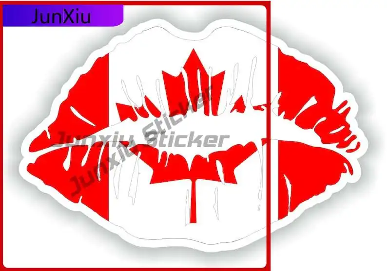 

Canada Pattern Stylish Bumper UV Resistant Decal Accessory Decals Car Cool Fade Trendy Laptop Proof Wall Cute Durable Vinyl