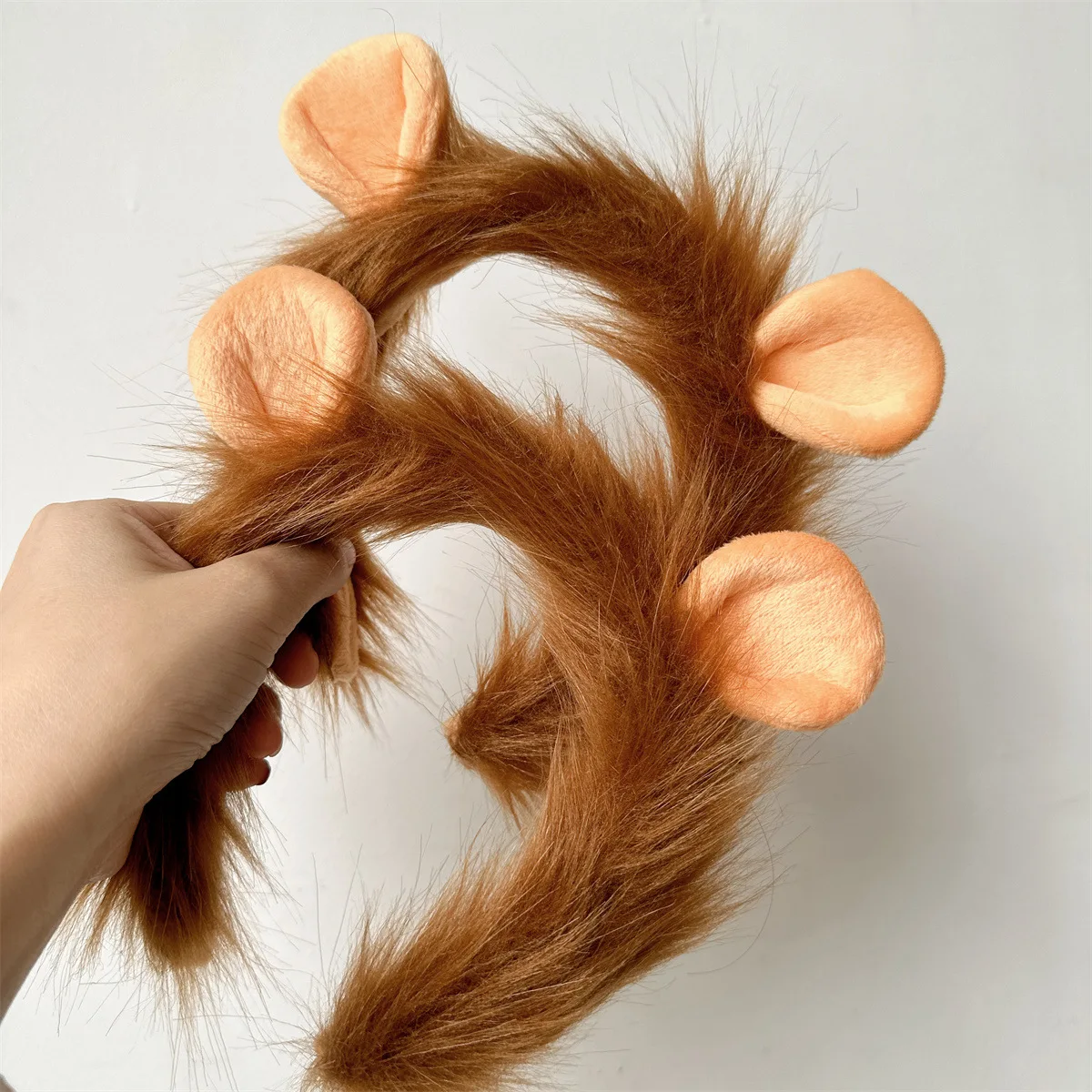 Rei da floresta grande leão bandana animal masquerade adereços leão bandana chapelaria