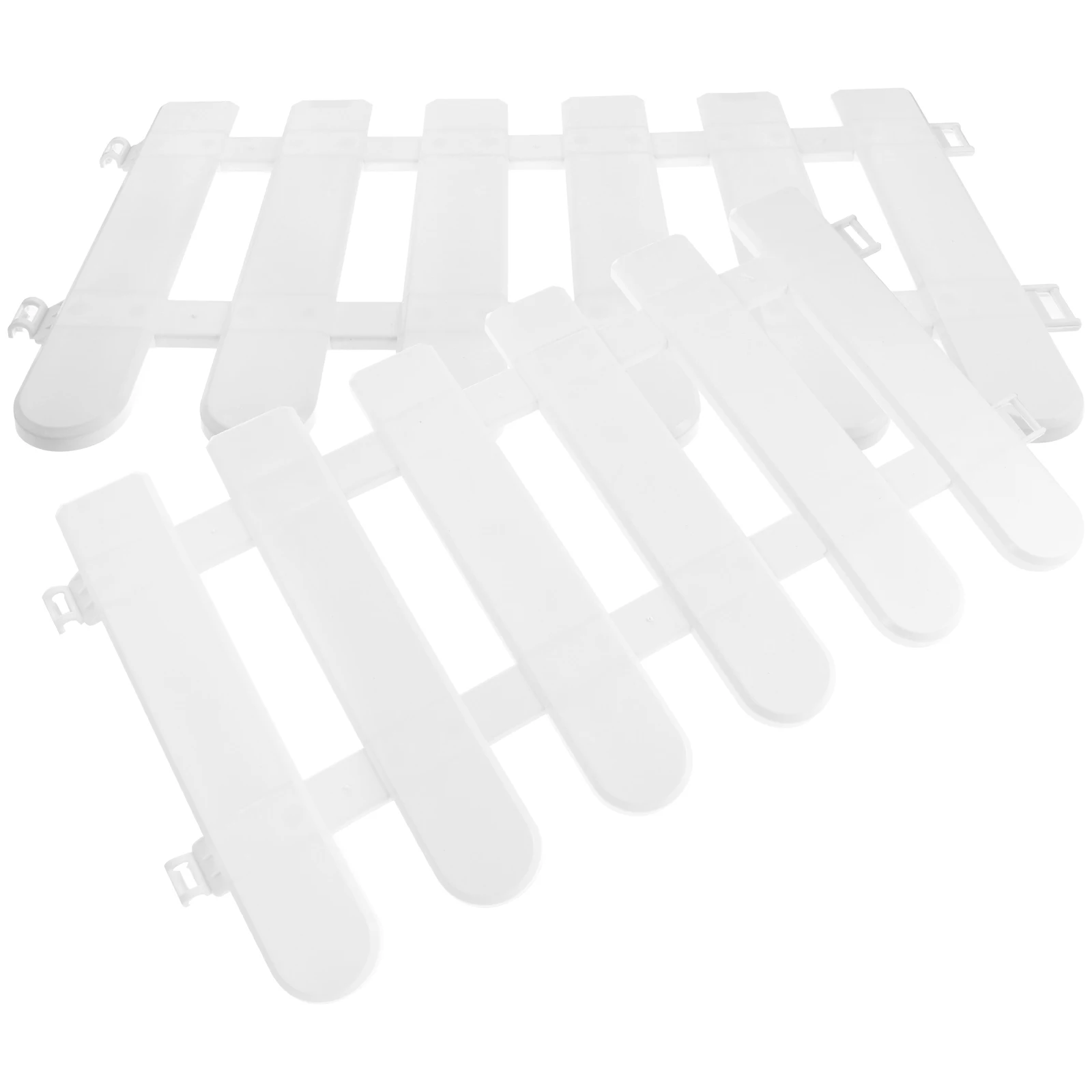 

White Fence Lawn Edge Banding Decorative Garden Border Plastic Campus Fences High Quality Durable Reusable Waterproof Courtyard