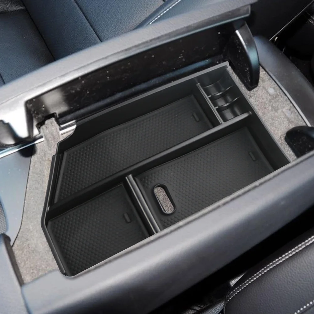 Bandeja de caja de almacenamiento para reposabrazos de coche, accesorios organizadores de contenedor Central para Mercedes Benz ML GLE GLS clase W166 C292 X166 LHD