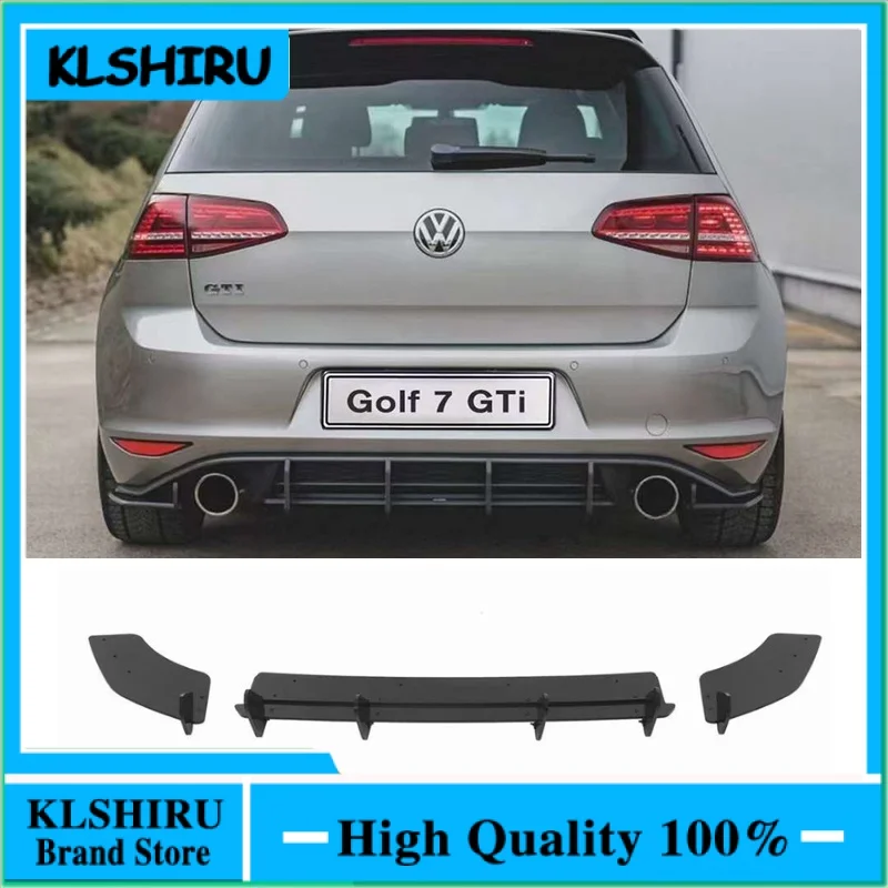 For Volkswagen Golf 7 VII MK7 GTI 2014-2017 car rear lip diffuser