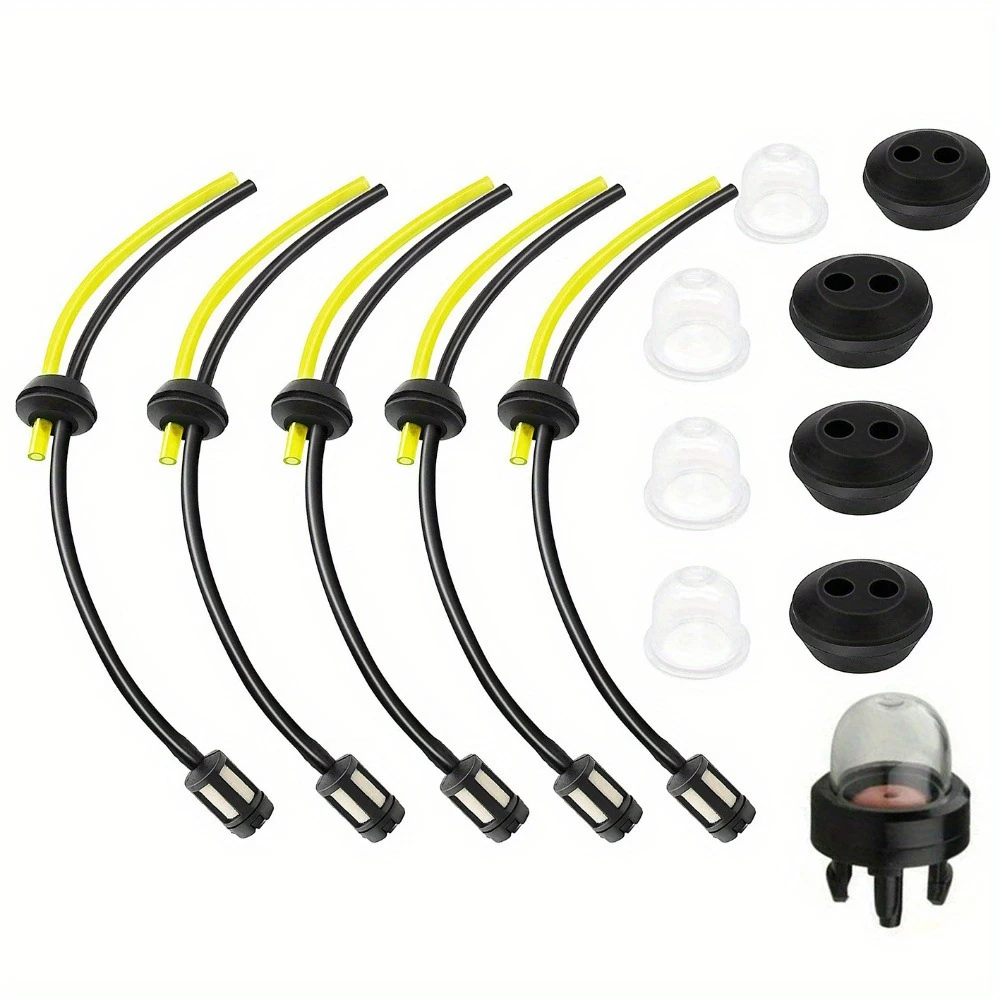 Brush Cutter Accessories Fuel Hose Set Comprehensive Filter Kit Flexible Hose Long Service Life Petrol Filter Kit Set