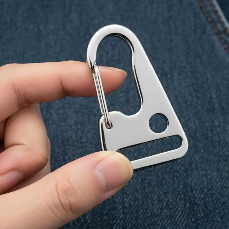 Picture 4: Stainless Steel Carabiner Eagle Mouth Snap Hook 1 3 PCS Outdoor Climbing Rope Buckle Secure Lock