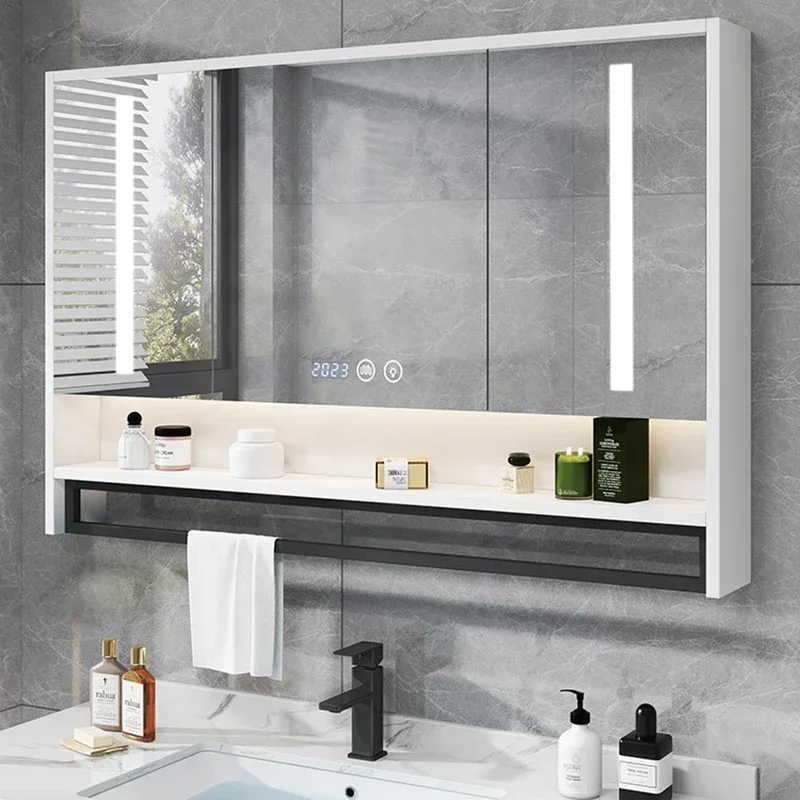 

Nordic Defogging Bathroom Cabinets Designer Home Furniture Compartiment Multifunctional Intelligent Bathroom Cabinets Cabinet