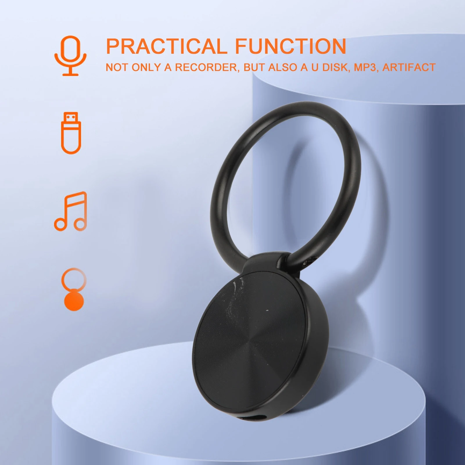 مسجل صوت المنشط مسجل HD الحد من الضوضاء كيرينغ تصميم مسجل MP3 صغير لمقابلة اجتماع الدراسة #2