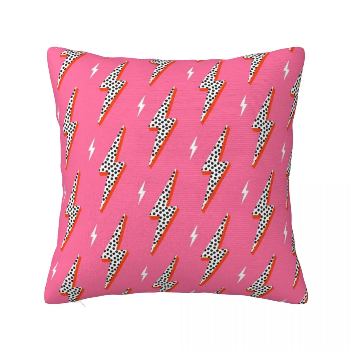 

Lightning bolt thunder flash preppy pink Throw Pillow luxury decor Sitting Cushion Custom Cushion Photo