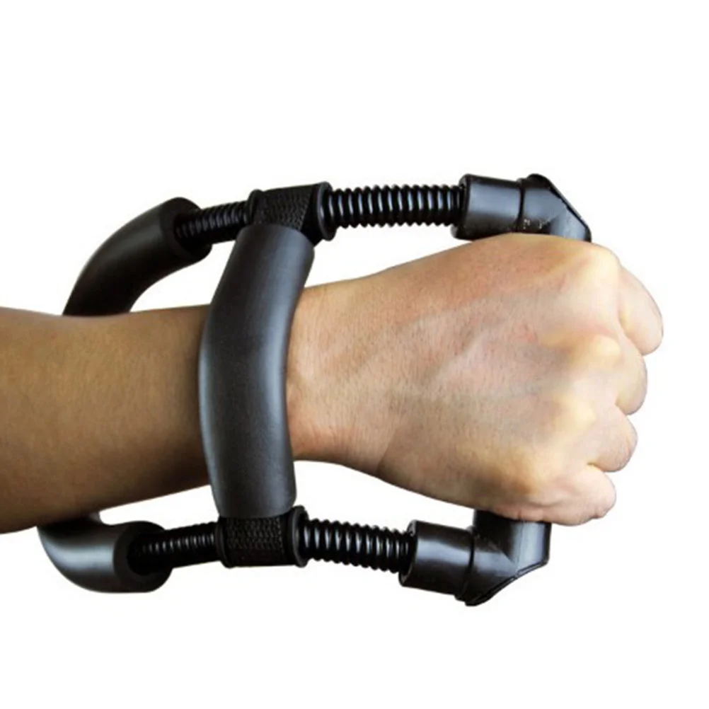 

Forearm Strengthener Black Power Wrist Exerciser Thickened Sponge Anti-Corrosion Plating Durable Grip Trainer For Arm Muscle