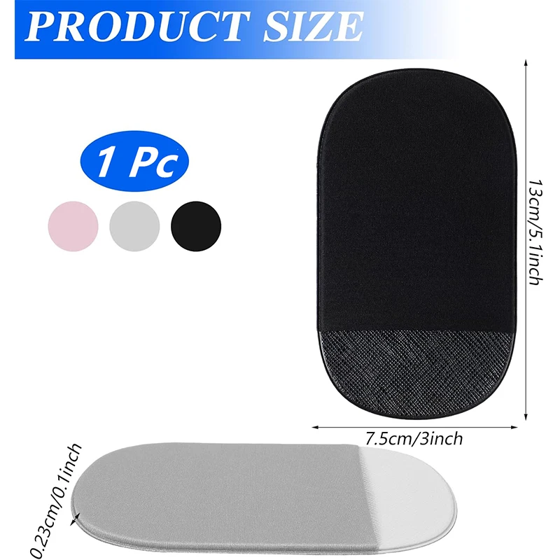 Slim Mouse Holder for Laptop Universal Stick-On Mouse Pouches with Reusable Adhesive Mouse Pocket Reusable Mouse Storage Bags