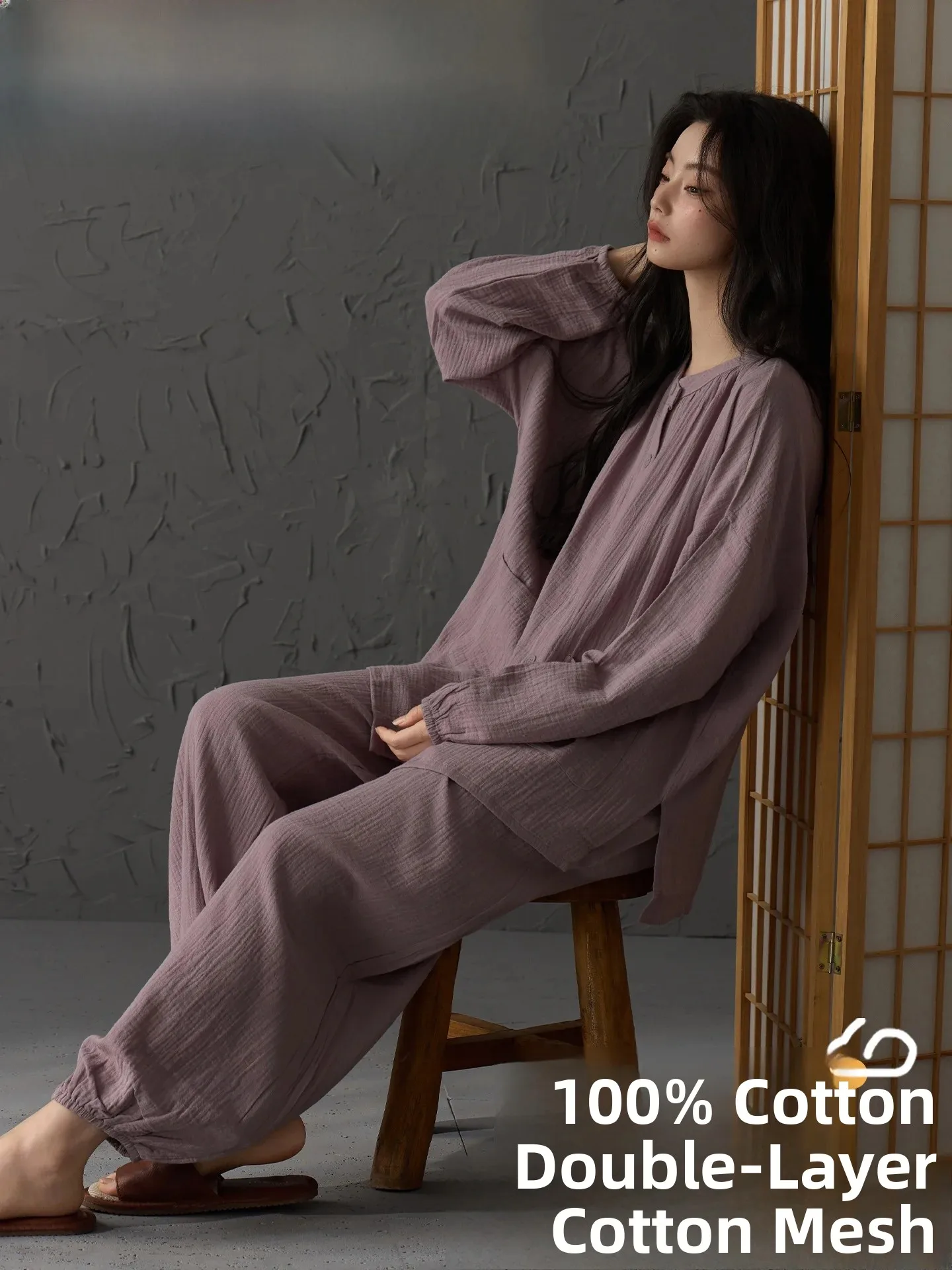 vetements-de-maternite-en-gaze-de-coton-double-couche-fenteng-care-pour-l'automne-style-femme-ensemble-de-maison-en-pur-coton-pour-allaitement